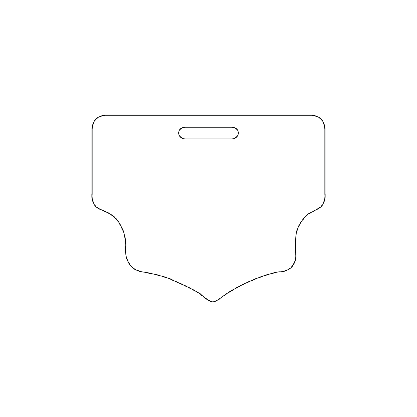Custom Plastic 2.5" x 2" Badges