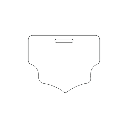 Custom Plastic 2.5" x 2" Badges
