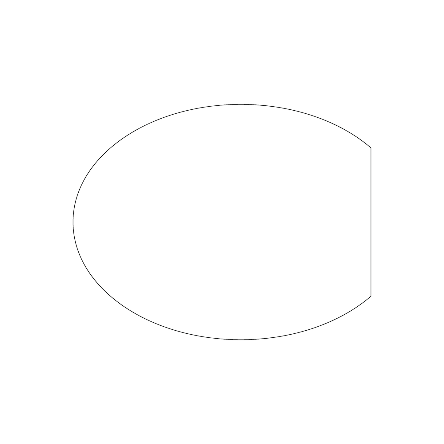 Custom Plastic 4.75" x 3.75" Cut Oval Cards