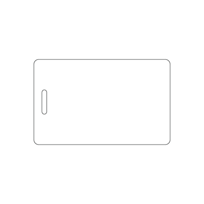 Custom Plastic 2.1875" x 3.5" Vertical Badges