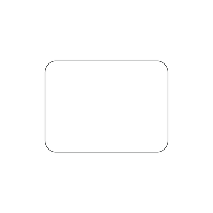 Custom Plastic 2.375" x 1.75" Rounded Rectangle Cards