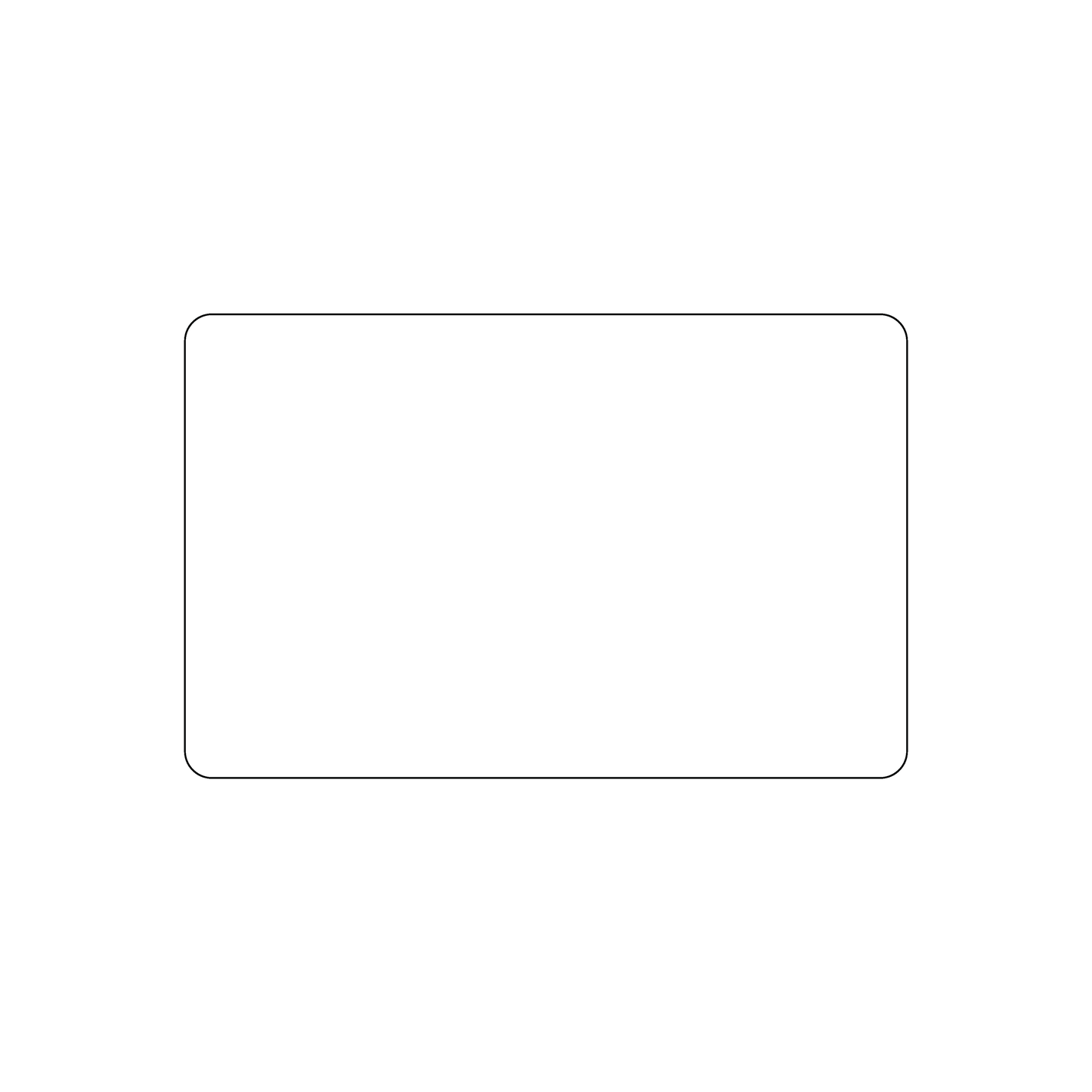 Custom Plastic 3.35" x 2.125" Cards
