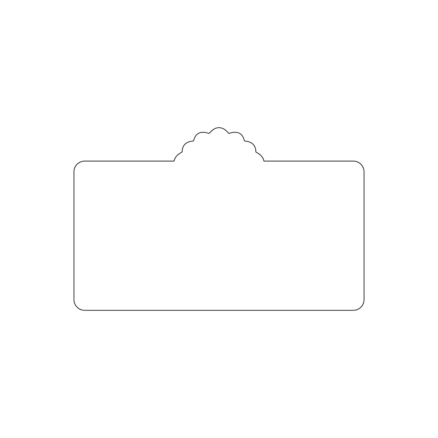 Custom Plastic 3.375" x 2.125" Shell Top Cards