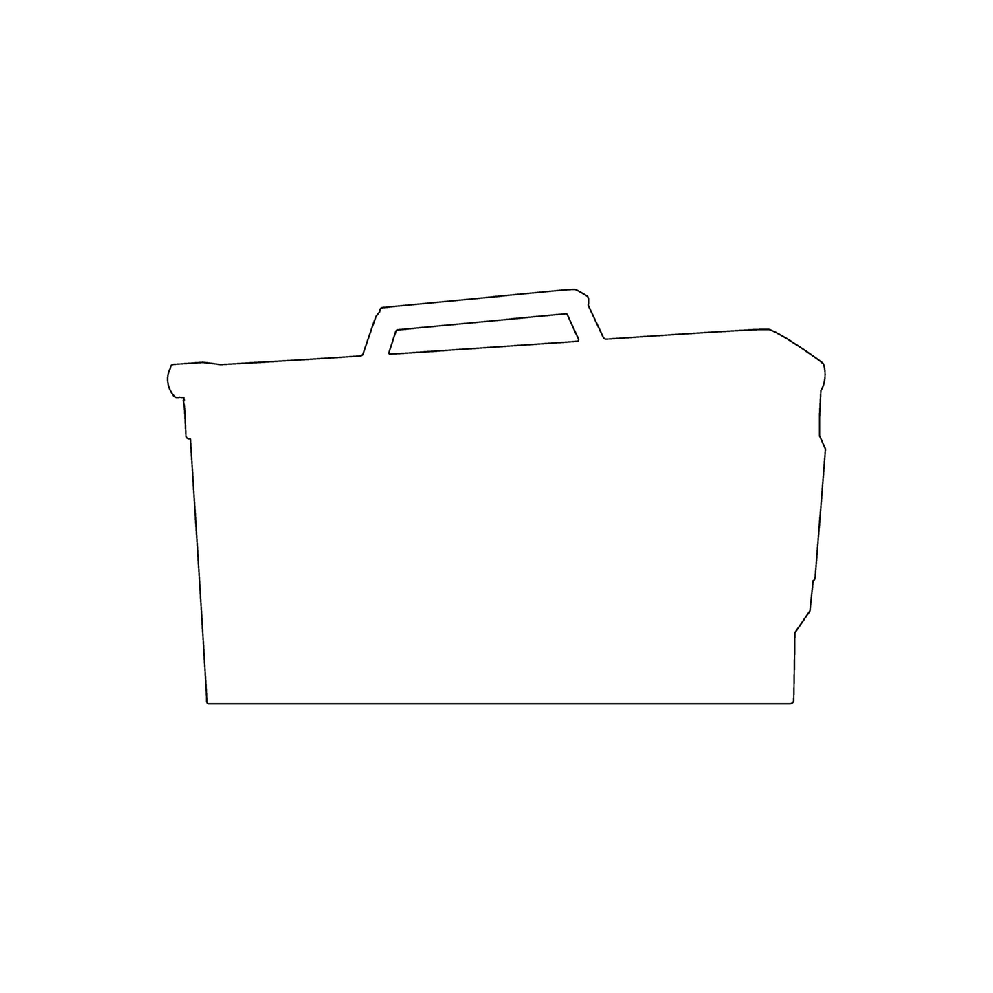 Custom Plastic 3.375" x 2.125" Crate Shape Cards