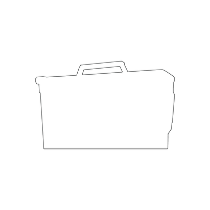 Custom Plastic 3.375" x 2.125" Crate Shape Cards