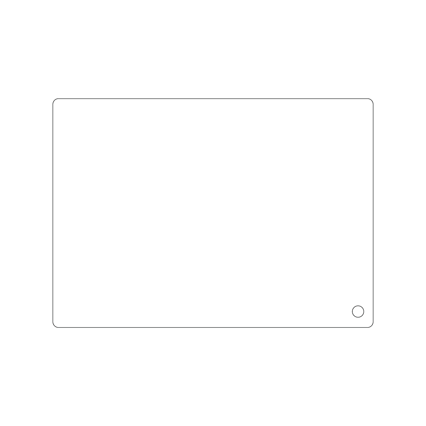 Custom Plastic 7" x 5" Rectangle with Hole Signage