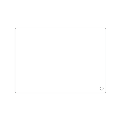 Custom Plastic 7" x 5" Rectangle with Hole Signage