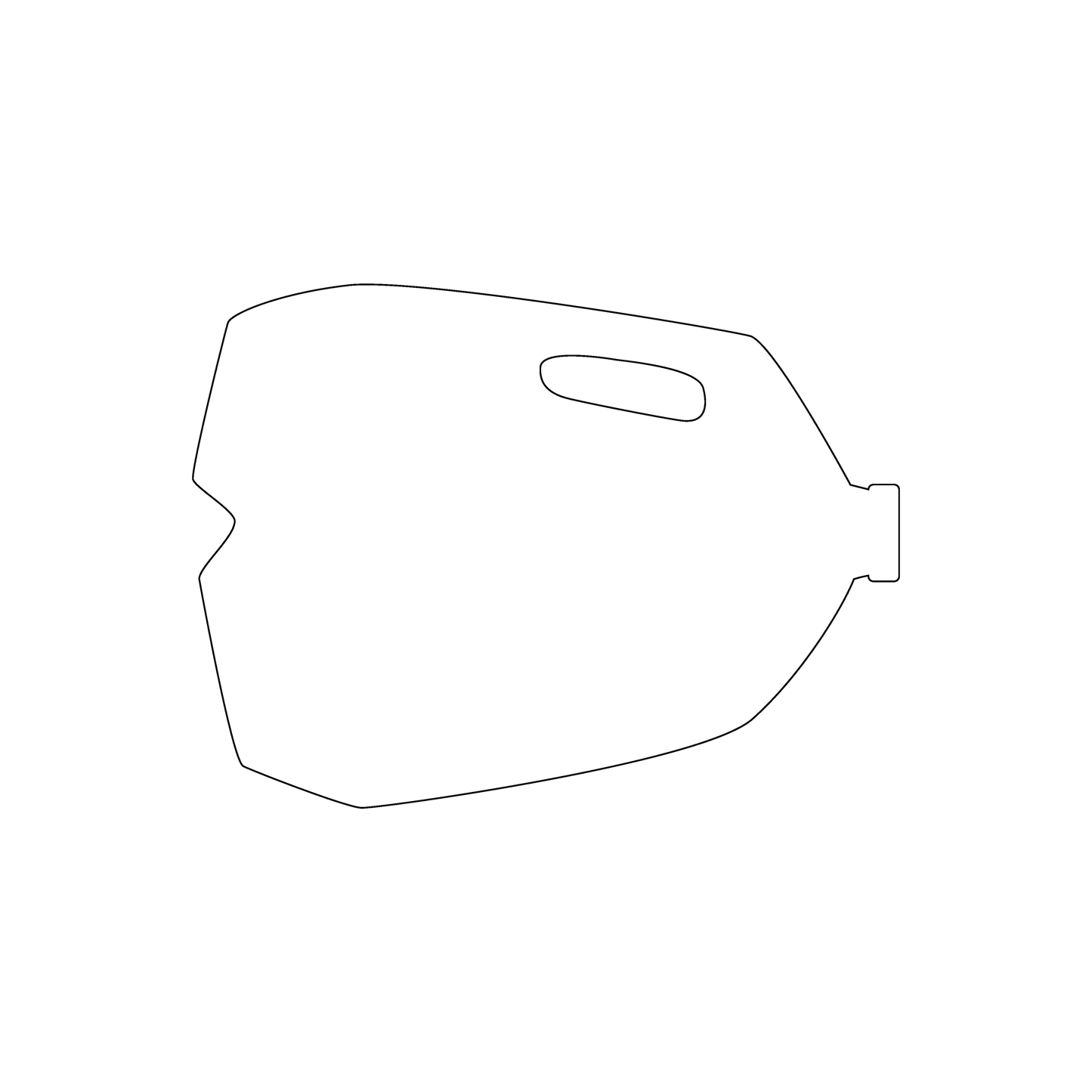 Custom Plastic 3.375" x 2.5" Milk Jug Shape Cards