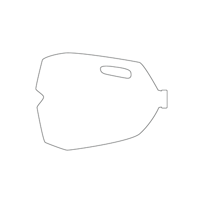 Custom Plastic 3.375" x 2.5" Milk Jug Shape Cards