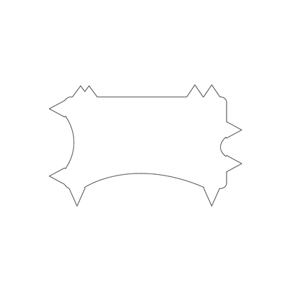 Custom Plastic 3.375" x 2.125" Spiked Cards