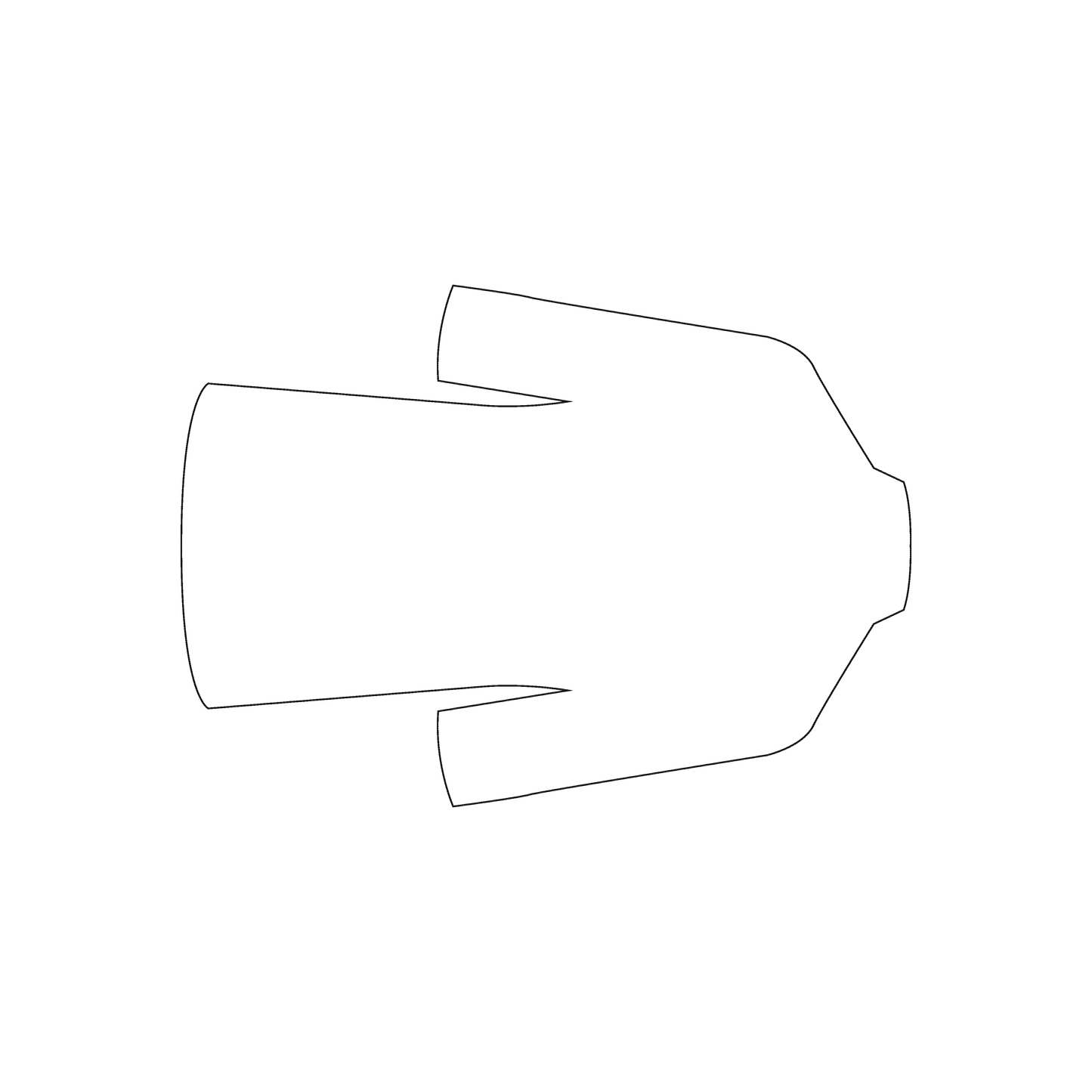 Custom Plastic 3.5" x 2.5" Jacket Shape Cards