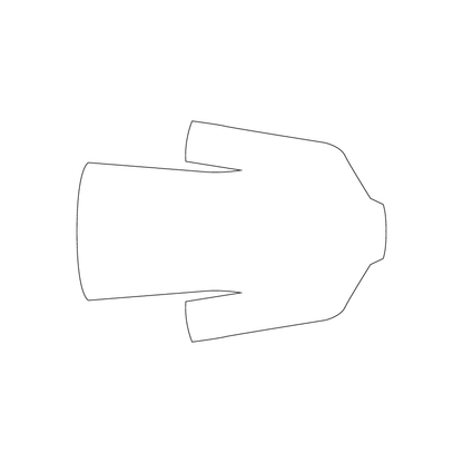 Custom Plastic 3.5" x 2.5" Jacket Shape Cards