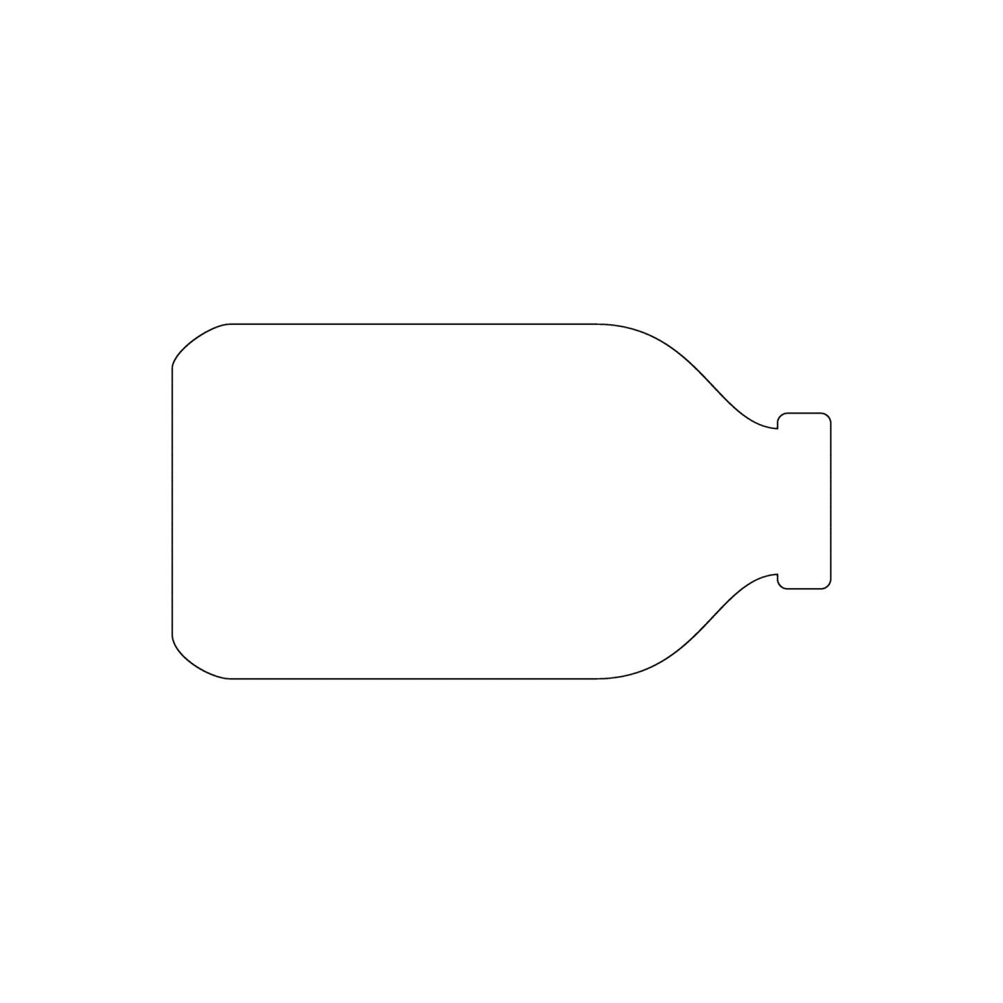 Custom Plastic 3.25" x 1.75" Bottle Shape Cards