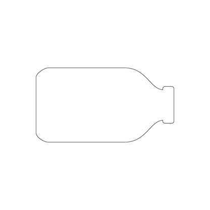 Custom Plastic 3.25" x 1.75" Bottle Shape Cards