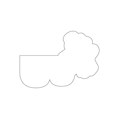 Custom Plastic 2.5" x 3.5" B with Hat Shape Cards