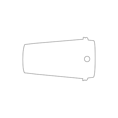 Custom Plastic 2.5" x 1.5" Coffee Cup Shape Key Tags