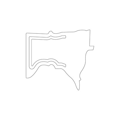 Custom Plastic 3.375" x 3" Minnesota Shape Bookmark