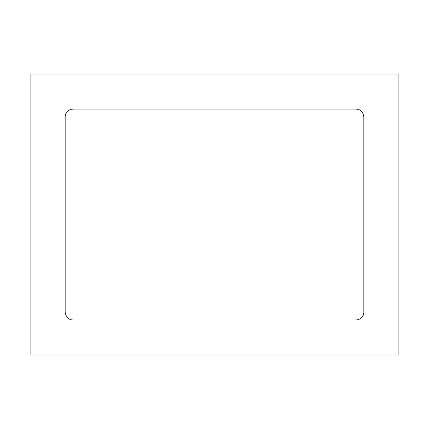 Custom Plastic 3" x 4.25" Rounded Rectangle Cards