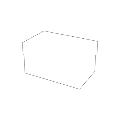 Custom Plastic 3.375" x 2.6" Box Shape Cards