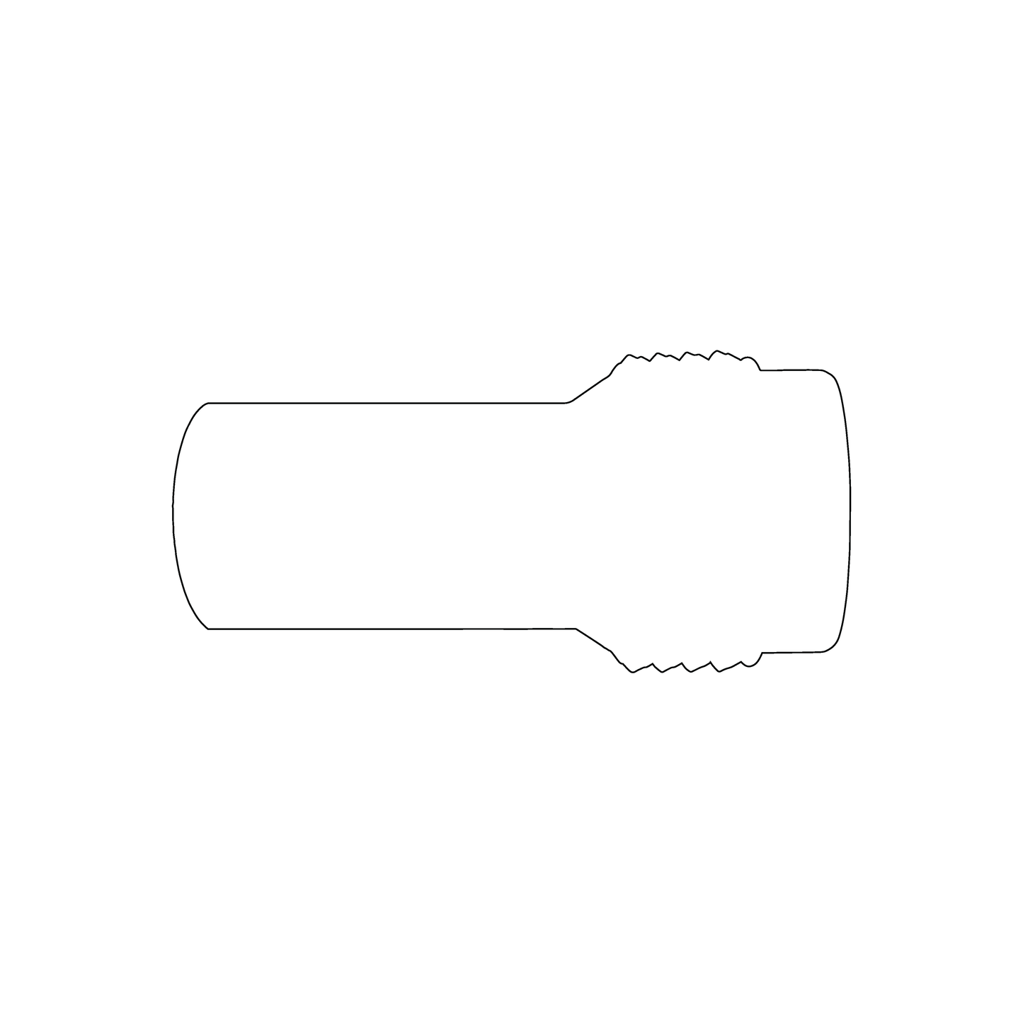 Custom Plastic 3.375" x 1.6" Flashlight Shape Cards