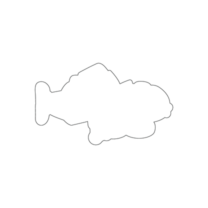 Custom Plastic 3.375" x 2" Character Shape Cards