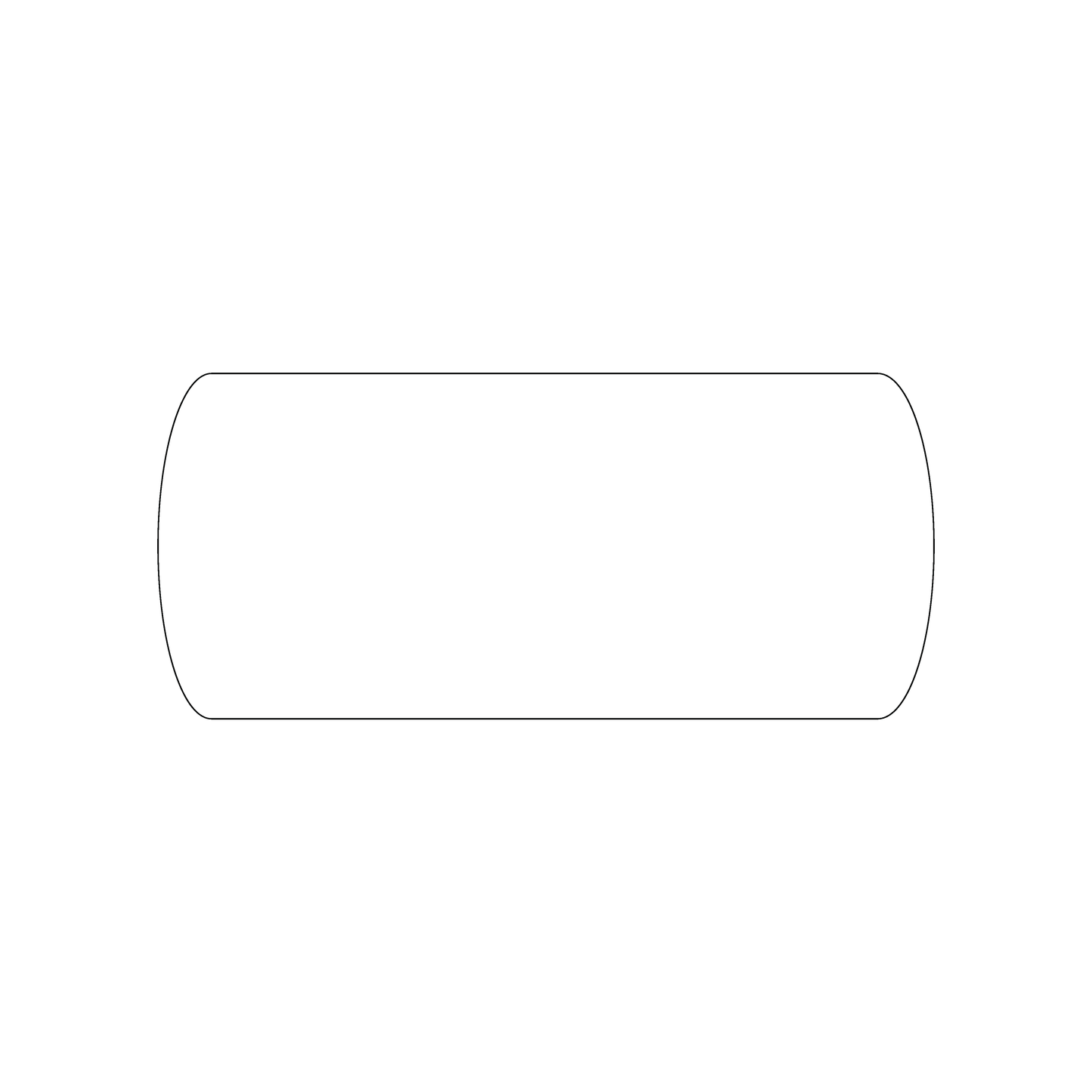 Custom Plastic 2.13" x 4.79" Two Rounded Ends Cards