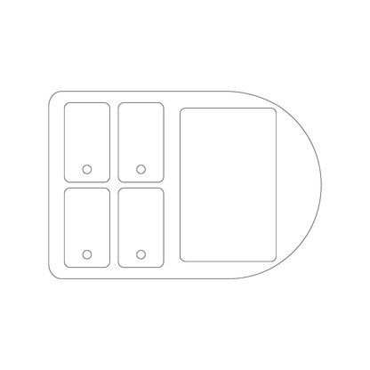 Custom Plastic Punch-Out Card and Four Key Tag Combo