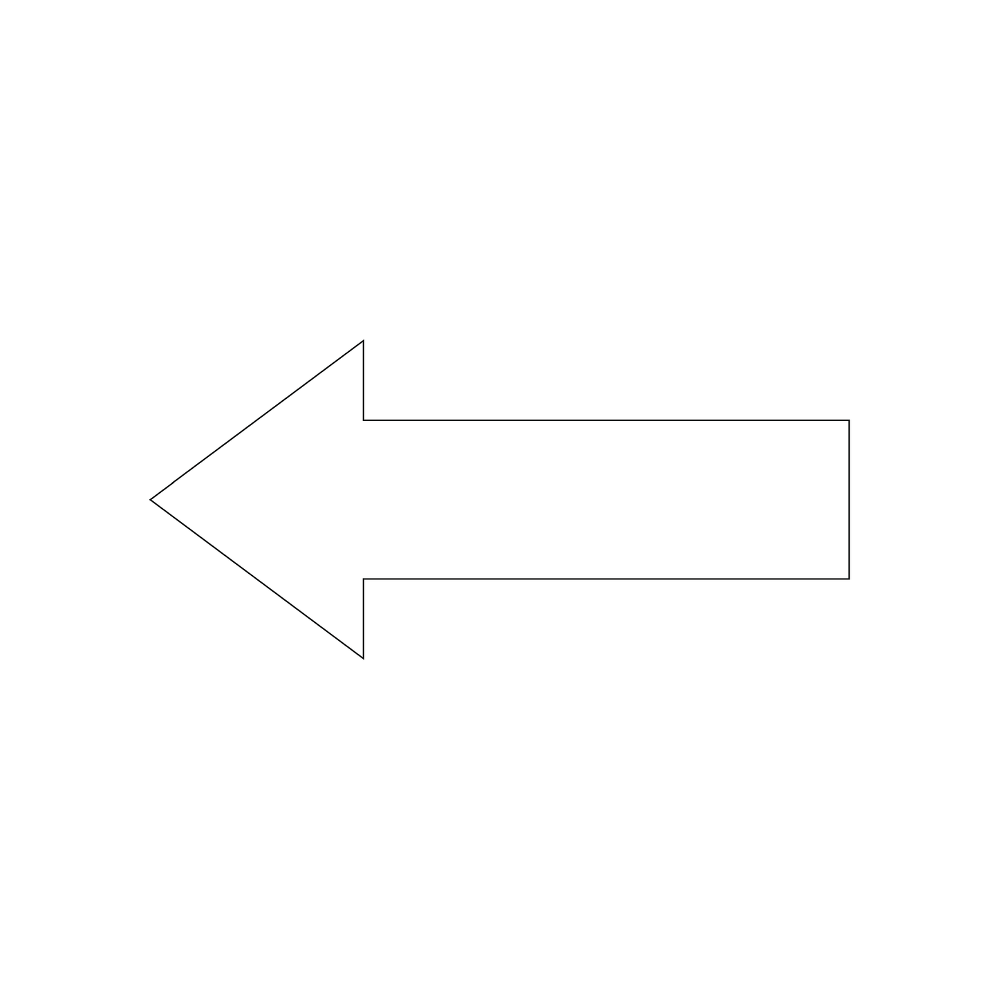 Custom Plastic 4.4" x 2" Arrow Cards