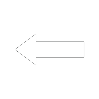 Custom Plastic 4.4" x 2" Arrow Cards