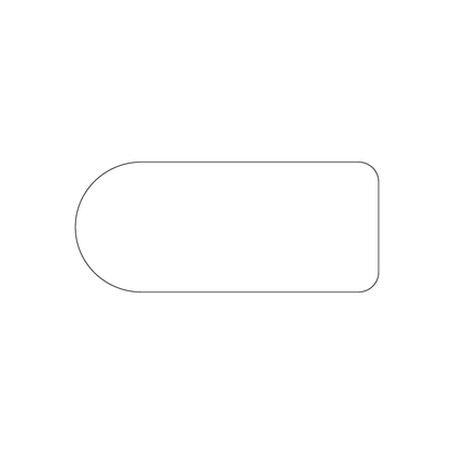Custom Plastic 3.5" x 1.5" Rounded Cards