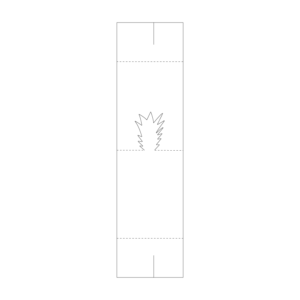 Custom Paper Pineapple Top Table Tent