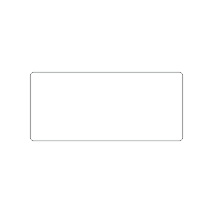 Custom Plastic 2.25" x 5" Long Signage or Invitation