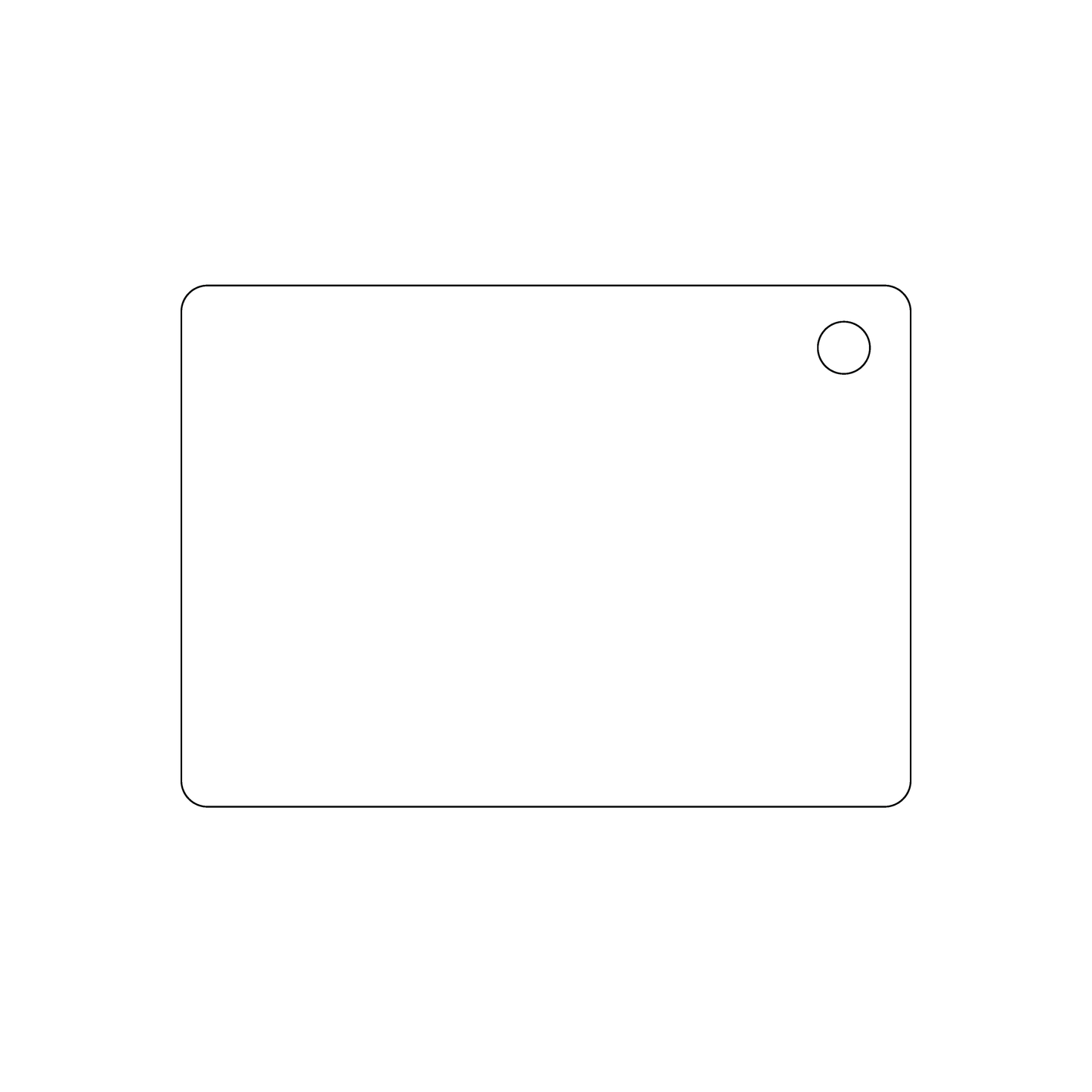 Custom Plastic 3.5" x 2.5" Cards with Hole