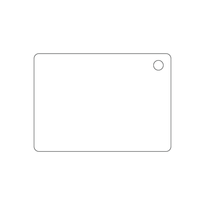 Custom Plastic 3.5" x 2.5" Cards with Hole