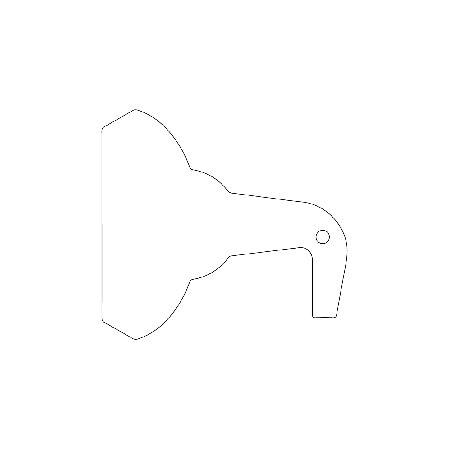 Custom Plastic 3.2" x 3.4" Distillery Tap Shaped Tags