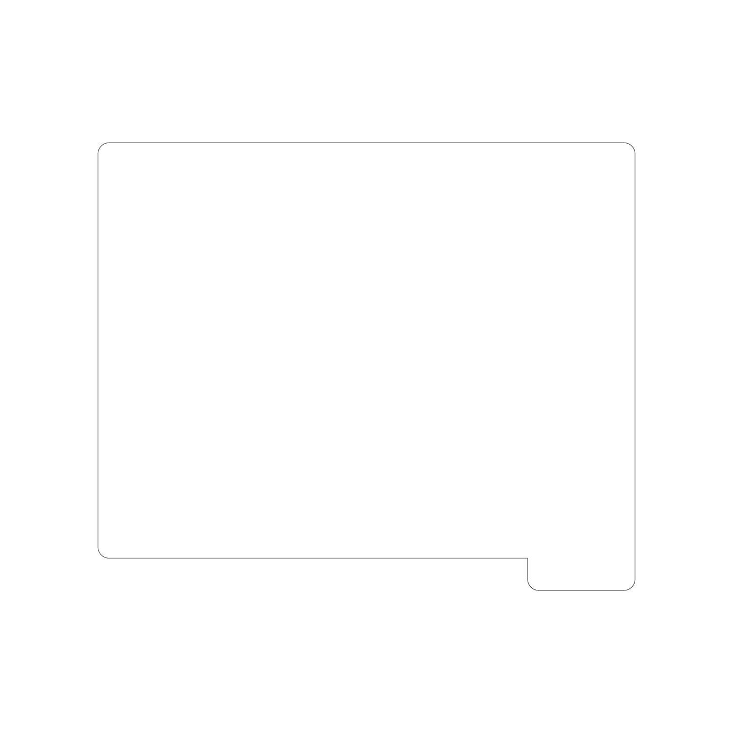Custom Plastic 10" x 12" Full Tabbed Page 1 Menu