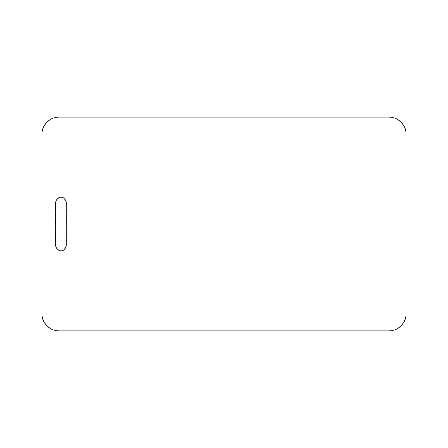 Custom Plastic 4.25" x 2.5" Vertical Badges