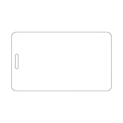Custom Plastic 4.25" x 2.5" Vertical Badges