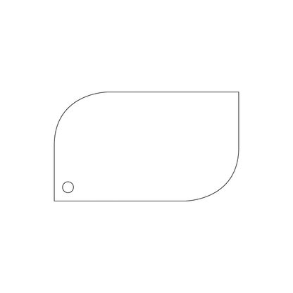 Custom Plastic 2.75" x 1.625" Leaf Shape Key Tags