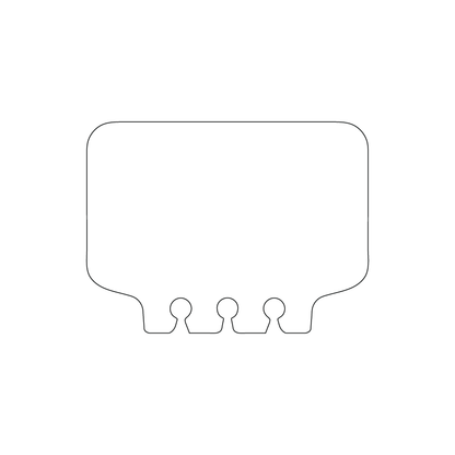Custom Plastic 3" x 2.25" Rolodex Cards