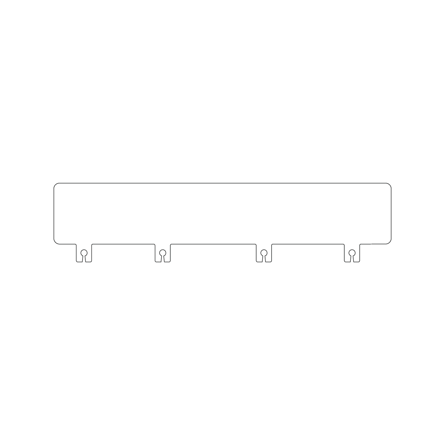 Custom Plastic 7.5" x 1.75" Rolodex Bookmarks