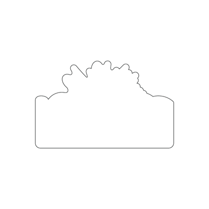 Custom Plastic 3.375" x 2.125" Explosion Shape Cards