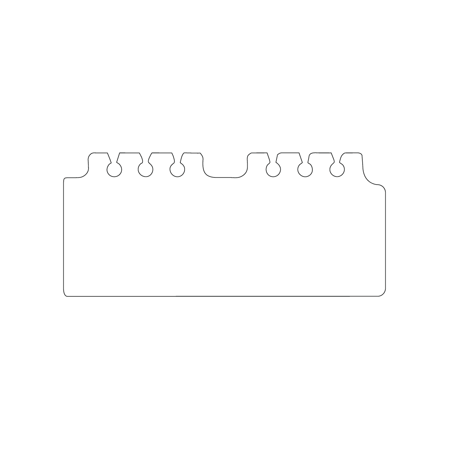 Custom Plastic 2.25" x 5.05" Rolodex Cards