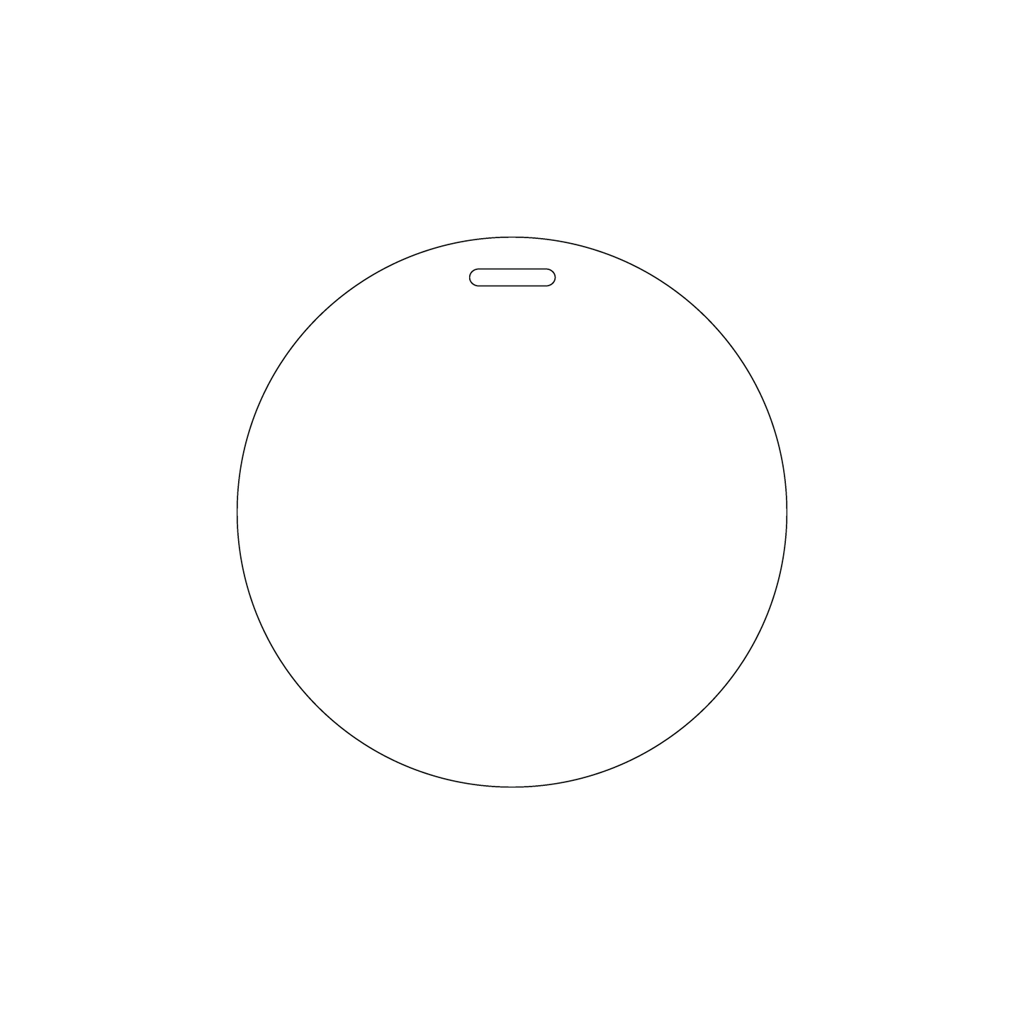 Custom Plastic 4" Circle Badges