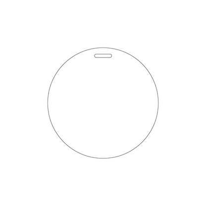 Custom Plastic 4" Circle Badges
