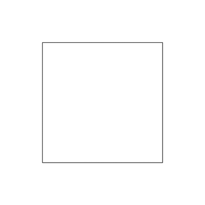Custom Plastic 1.7" Sharp Corner Square Cards