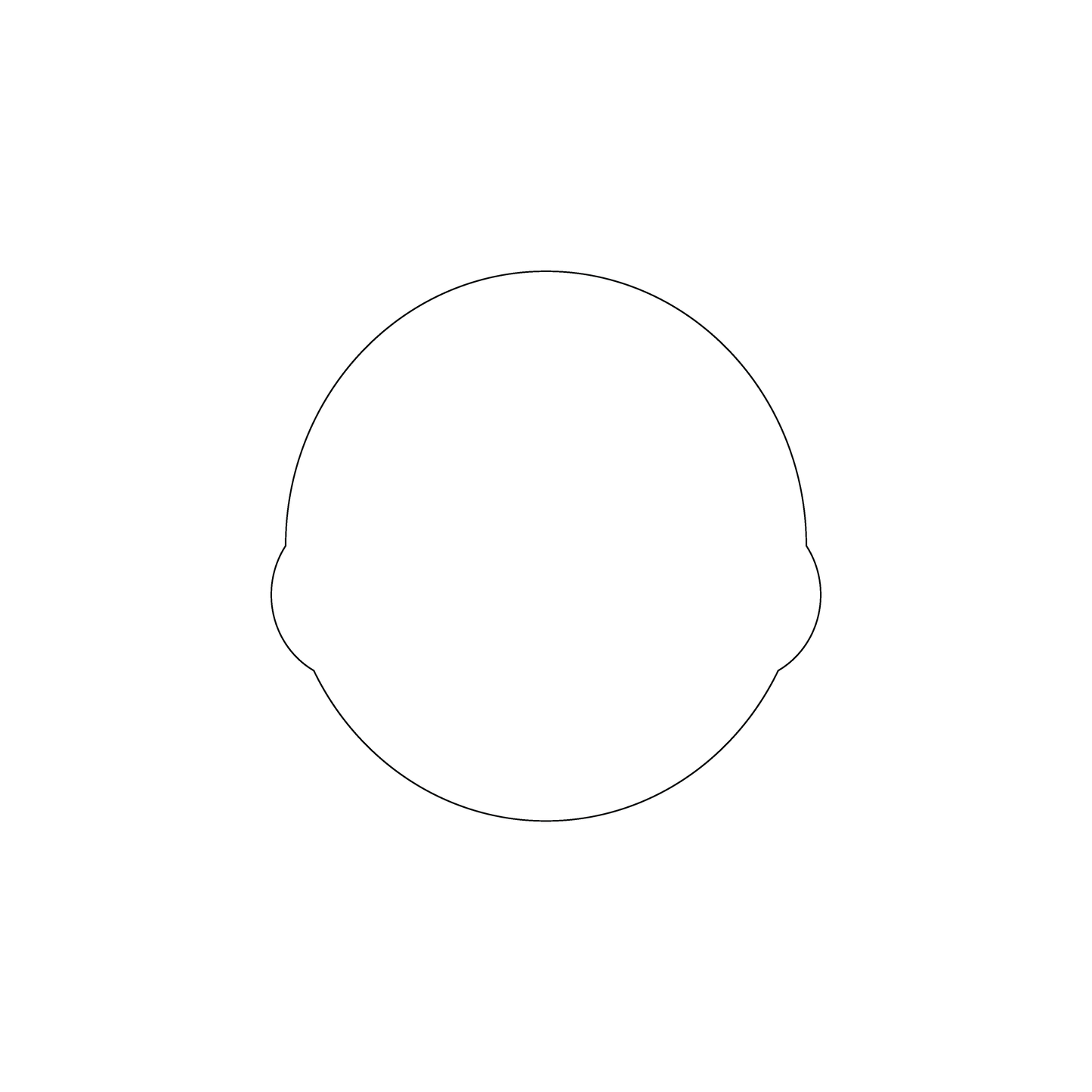 Custom Plastic 3" x 3" Circle Cards with Bumps