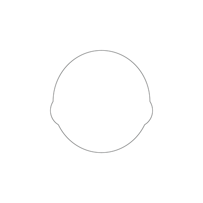 Custom Plastic 3" x 3" Circle Cards with Bumps