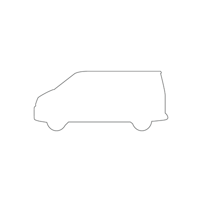 Custom Plastic 3.375" x 1.5" Van Shape Cards
