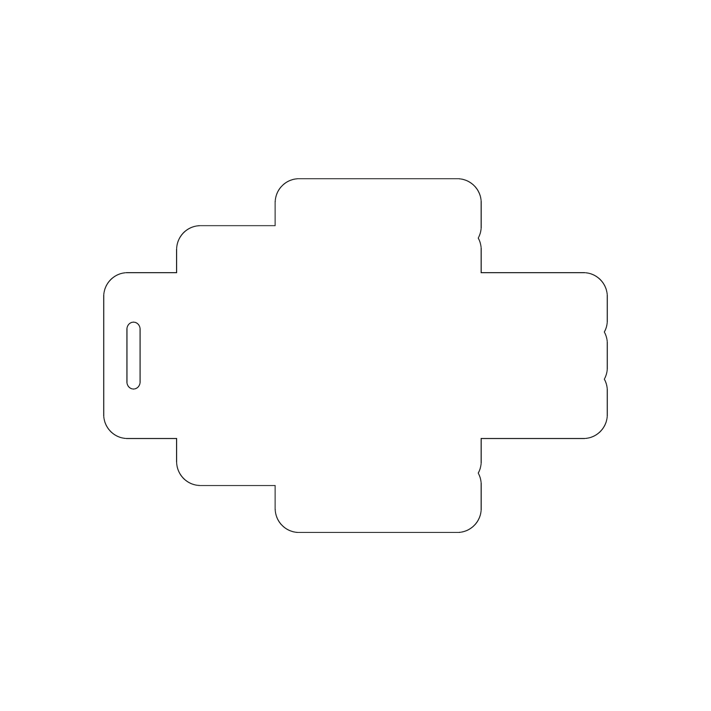 Custom Plastic 4.7" x 3.3" Block Arrow Shape Luggage Tags